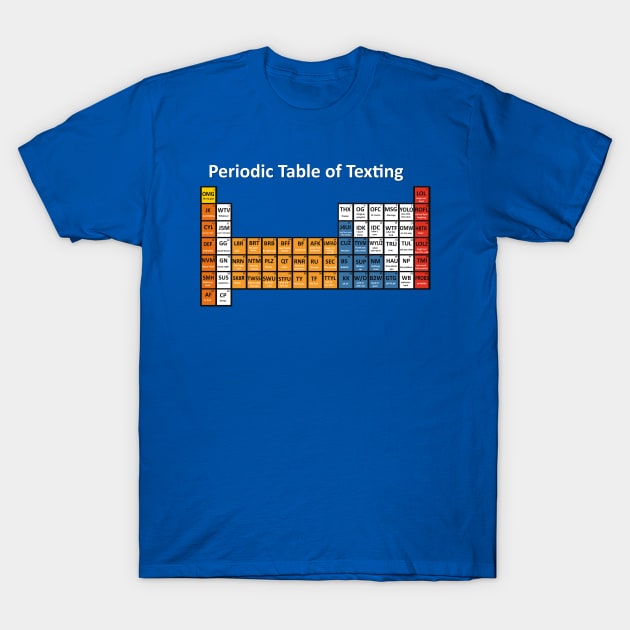 Periodic Table of Texting T-Shirt by Shadowsantos